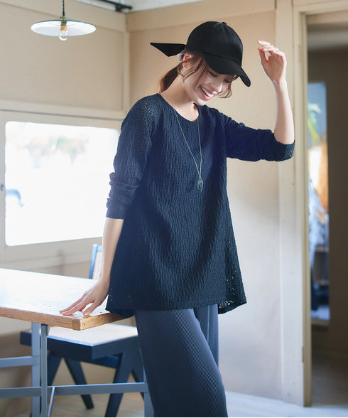 【安田美沙子さん着用】ジャガードリボンキャップ/リボンキャップ