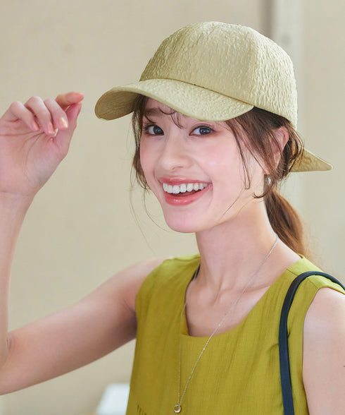 【安田美沙子さん着用】ジャガードリボンキャップ/リボンキャップ