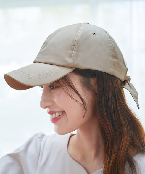 【安田美沙子さん着用】ジャガードリボンキャップ/リボンキャップ