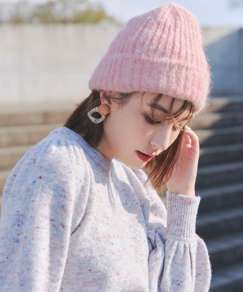 【安田美沙子さん着用 / ウール混】ニット帽