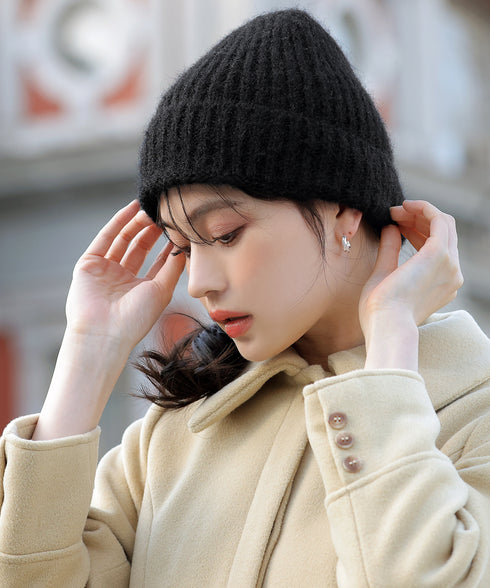 【安田美沙子さん着用 / ウール混】ニット帽