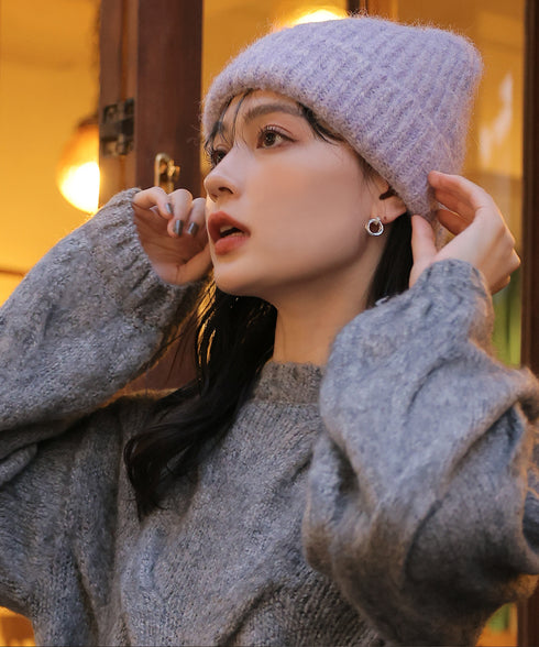 【安田美沙子さん着用 / ウール混】ニット帽