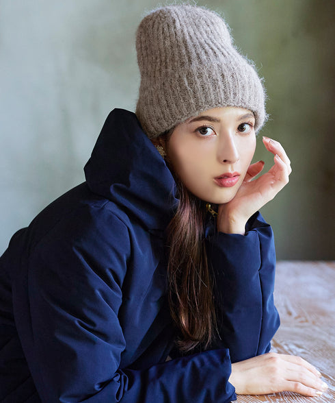 【安田美沙子さん着用 / ウール混】ニット帽