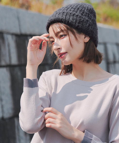 【安田美沙子さん着用 / ウール混】ニット帽