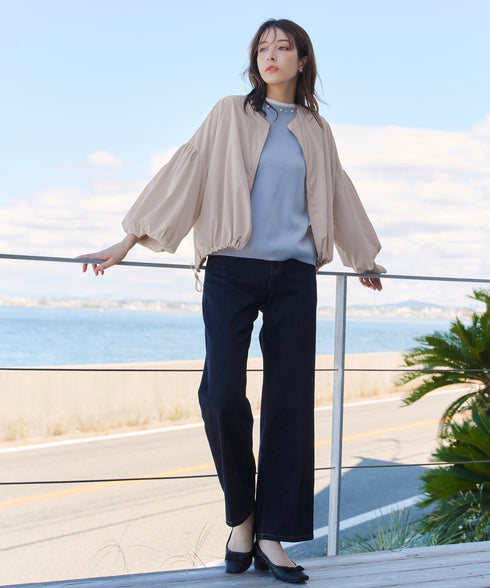 【アウトレット】バルーン袖ストレッチジャケット