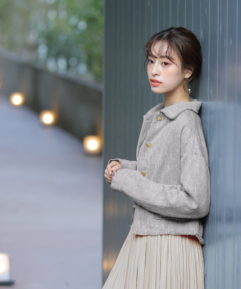 【アウトレット】ツイードジャケット