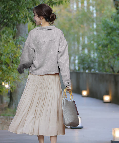 【アウトレット】ツイードジャケット