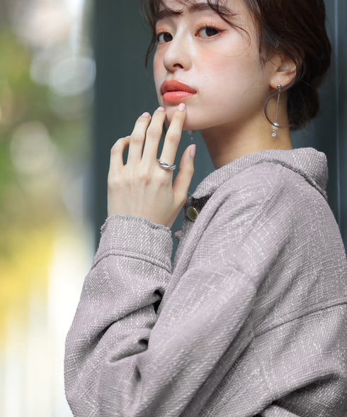 【アウトレット】ツイードジャケット