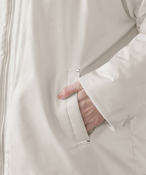 【リバーシブル】表裏2WAYベロアキルティングブルゾン