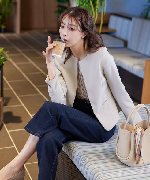 【ダブルクロス】ノーカラージャケット