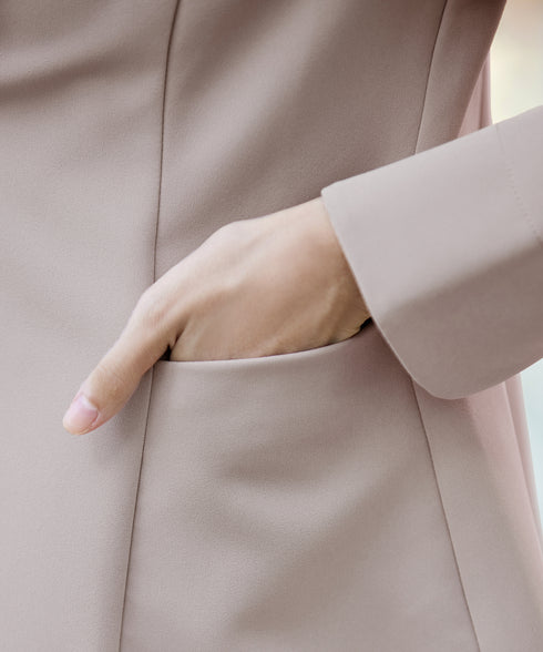 【ストレッチジョーゼット】フレアジャケット