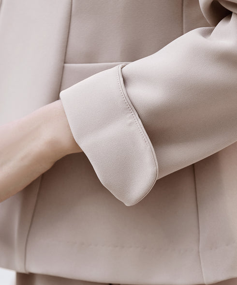 【ストレッチジョーゼット】フレアジャケット