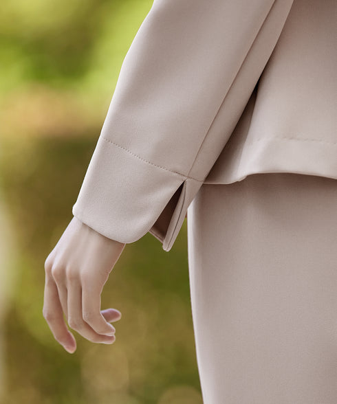 【ストレッチジョーゼット】フレアジャケット