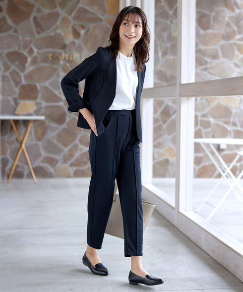 【ストレッチジョーゼット】フレアジャケット