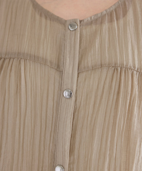 楊柳バックフリルブルゾン