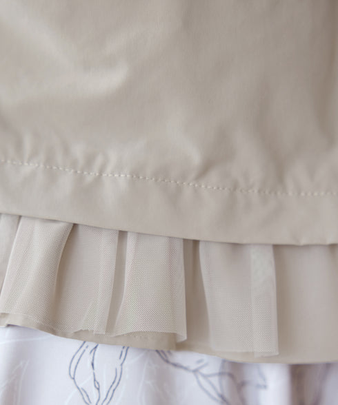 チュールフリルタックブルゾン