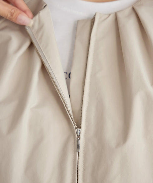 チュールフリルタックブルゾン