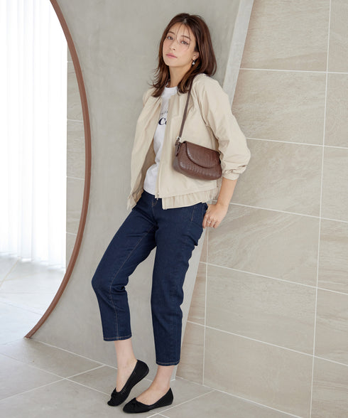 チュールフリルタックブルゾン