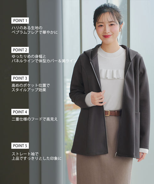 ソフトダンボールバックフレアフーディー