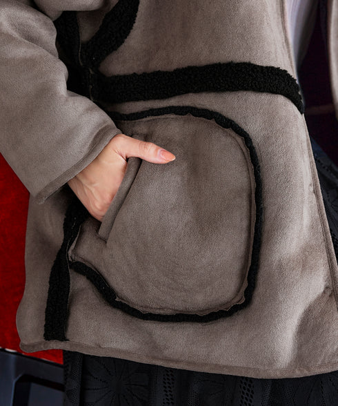 【アウトレット】2wayリバーシブルボアショートブルゾン