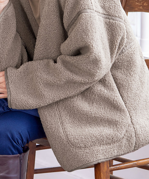 【アウトレット】2wayリバーシブルボアショートブルゾン