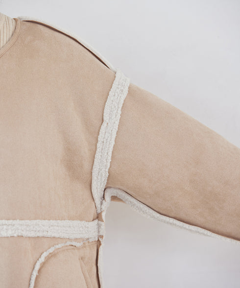 【アウトレット】2wayリバーシブルボアショートブルゾン