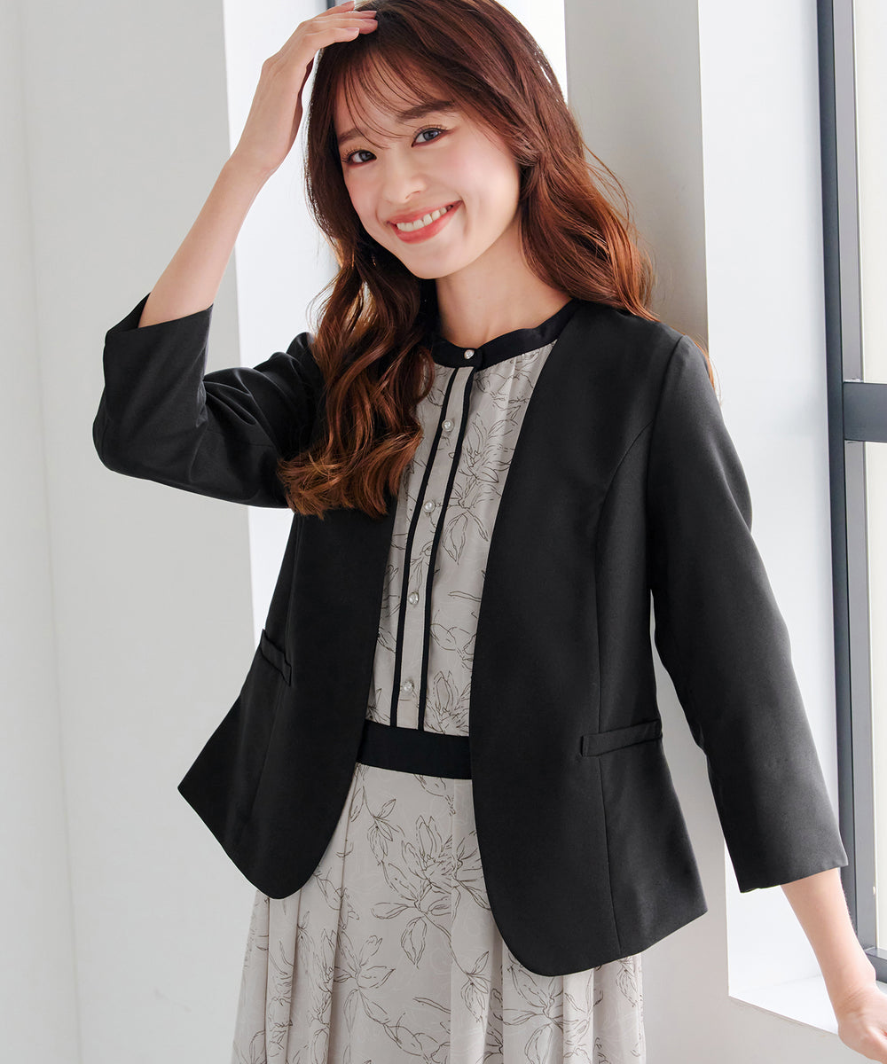 クリスタセヤ カラーレスジャケット CRISTASEYA COLLARLESS JACKET – PORT