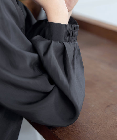 【アウトレット】パフスリーブシアーブルゾン