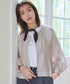 【アウトレット】パフスリーブシアーブルゾン