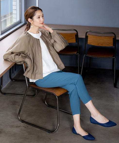 【アウトレット】パフスリーブシアーブルゾン