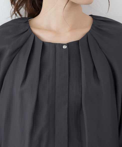 【アウトレット】パフスリーブシアーブルゾン