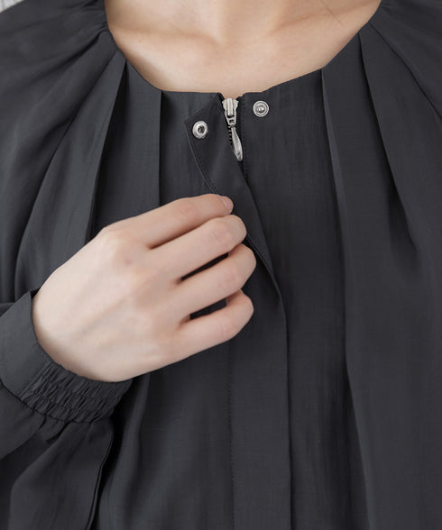 【アウトレット】パフスリーブシアーブルゾン