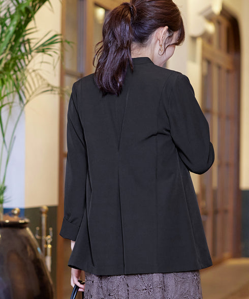 【アウトレット】ダブルストレッチ│カラーレスロングジャケット