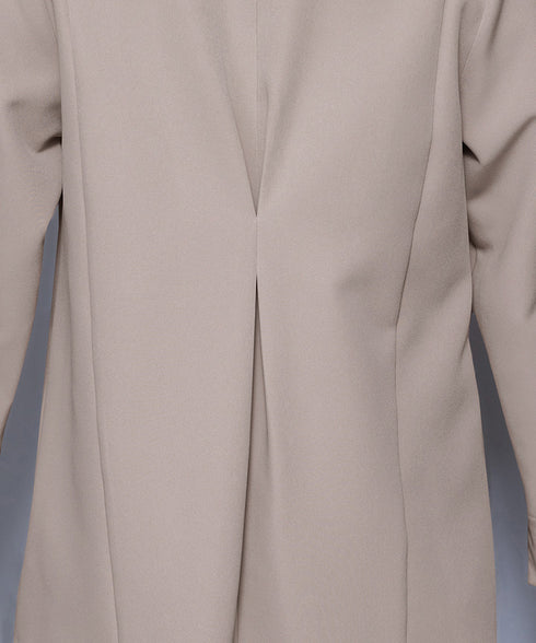 【アウトレット】ダブルストレッチ│カラーレスロングジャケット