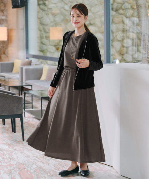 【クリアランスセール】ベロアショートパーカー