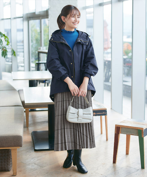 【安田美沙子さん着用】チェックプリーツスカート