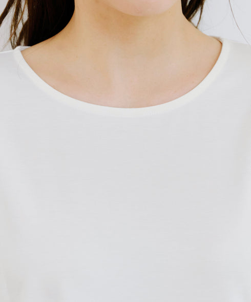 【安田美沙子さん着用 / 選べる裾】 レイヤードヘムカットソーTシャツ