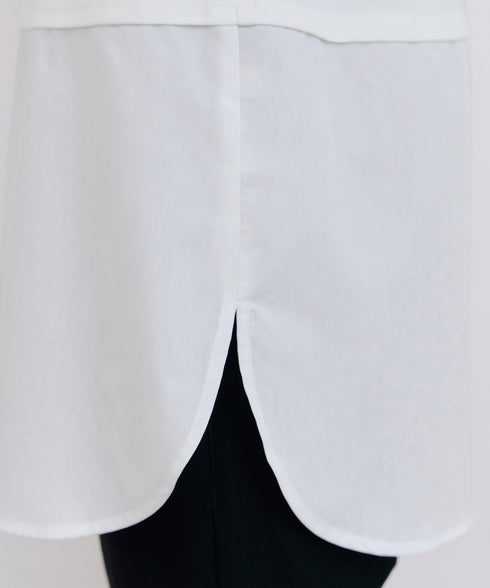 【安田美沙子さん着用 / 選べる裾】 レイヤードヘムカットソーTシャツ