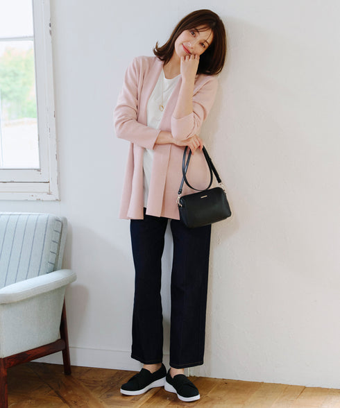 【安田美沙子さん着用 / 選べる裾】 レイヤードヘムカットソーTシャツ