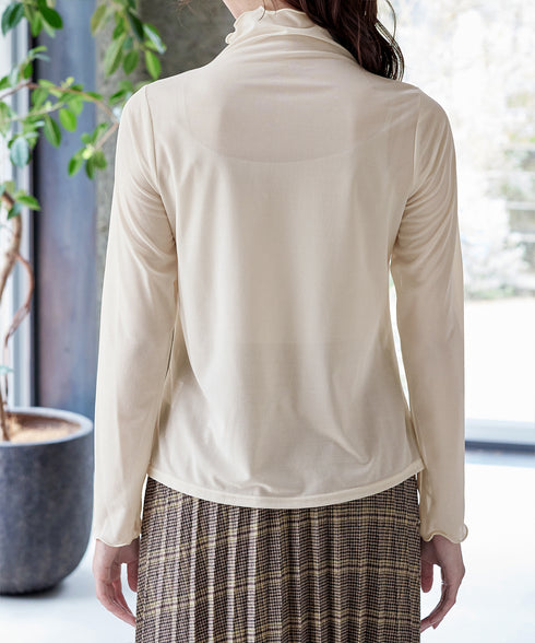 【安田美沙子さん着用 / 選べる4type】ハイネックカットソートップス