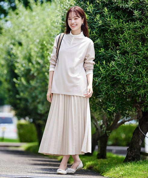 【安田美沙子さん着用 / 選べる4type】ハイネックカットソートップス