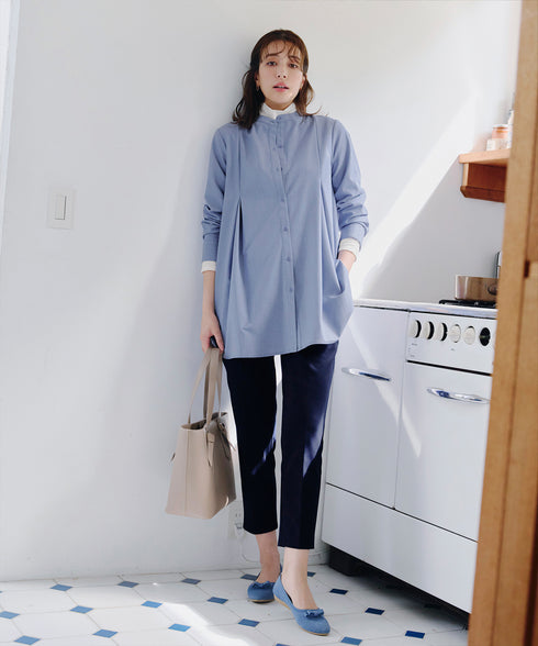 【安田美沙子さん着用 / 選べる4type】ハイネックカットソートップス