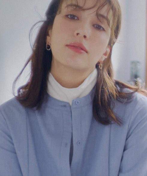 【安田美沙子さん着用 / 選べる4type】ハイネックカットソートップス