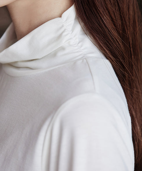 【安田美沙子さん着用 / 選べる4type】ハイネックカットソートップス