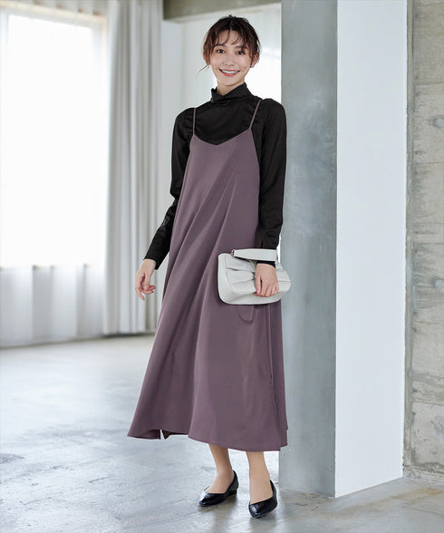 【安田美沙子さん着用 / 選べる4type】ハイネックカットソートップス