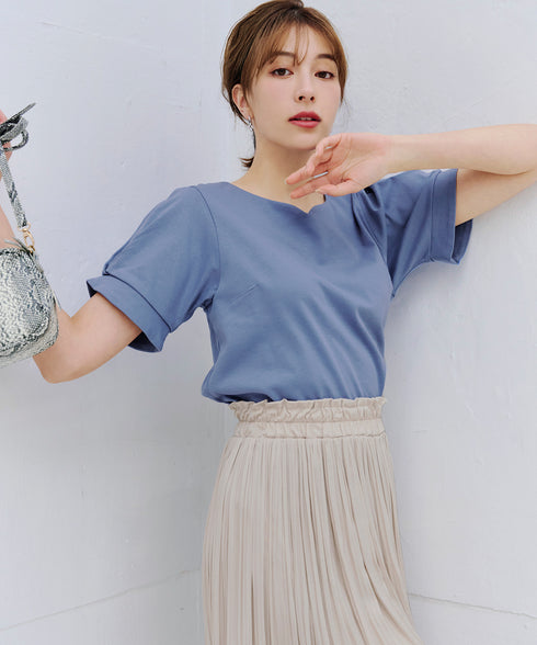 【安田美沙子さん着用】ヴィンテージサテンプリーツスカート