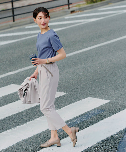 【小倉優子さん着用・ダブルクロス】 テーパードパンツ