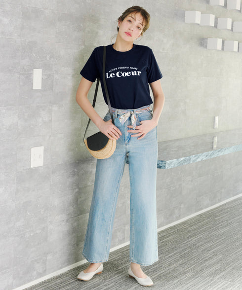 【アウトレット】シンプルロゴプリントTシャツ