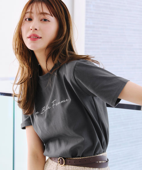 【アウトレット】シンプルロゴプリントTシャツ