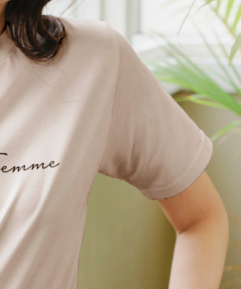 【アウトレット】シンプルロゴプリントTシャツ